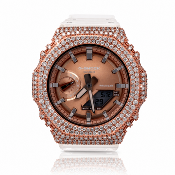 590245 | Brass Moissanite G-Shock Rose Gold Watch