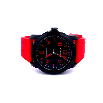 ROKI METAL RED BACK CURREN ICED OUT MENS WATCH I 541723