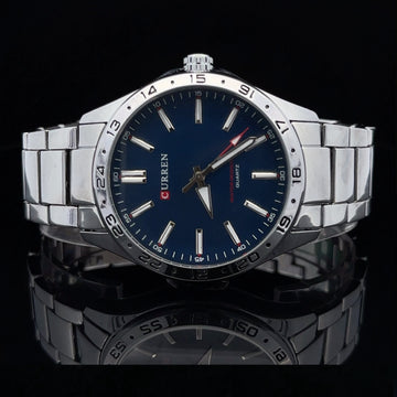 EUNOIA METAL BACK CURREN ICED OUT MENS WATCH I 5517313