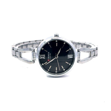 RHYZIAN ALLOY SILVER BLUE STAINLESS ICED OUT MENS WATCH I 551897