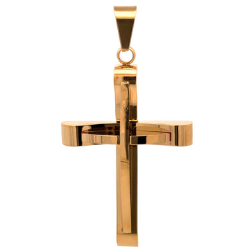 Steel Gold Pendant