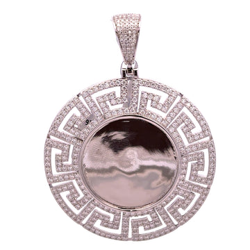 9911131 | 925 Silver Moissanite Rhodium Pendant