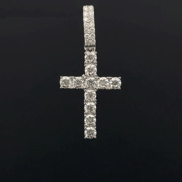 SANCTACROSS 1.21 CTW 925 MOISSANITE RHODIUM PENDANT I 991921