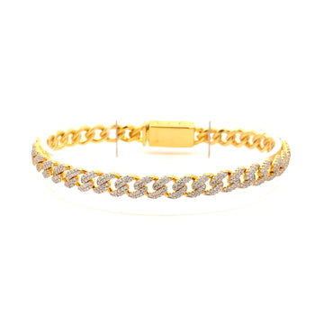 ZANO 6MM CZ BRASS ICED OUT BRACELET I 963582