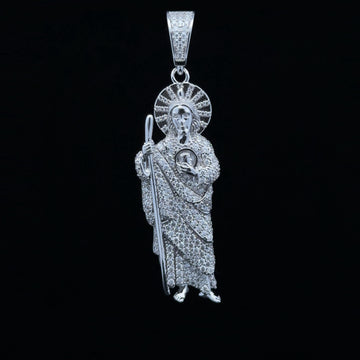 JUBILANT 3.27 CTW 925 CZ MOISSANITE RHODIUM PENDANT I 994211