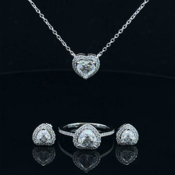 LUMINIQUE 3.50 CTW 925 WOMENS MOISSANITE JEWELLERY BUNDEL | 995681