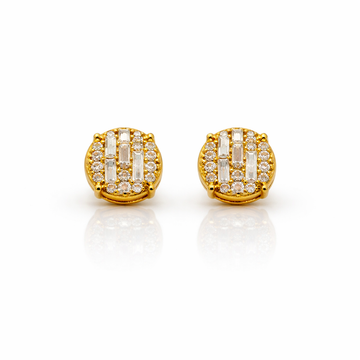 999522 | 925 Moissanite Gold Earring