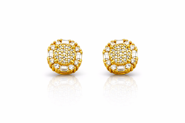 999642 | 925 Moissanite Gold Earring
