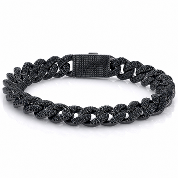 962943 | Brass Black 14mm Stallion Cuban Bracelet