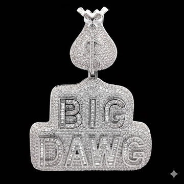 LYRISA 10.72 CTW 925 MOISSANITE RHODIUM ICED OUT PENDANT I 998421