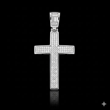 EFFULGENS SILVER MOISSANITE PENDANT I 991971