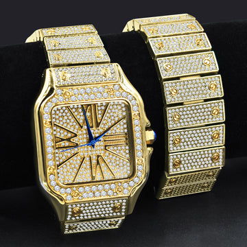 PRODIGIOUS BRASS WATCH & BRACELET SET | 530742