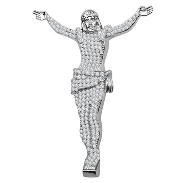 Silver-Jesus-Pendant-CZ-928651