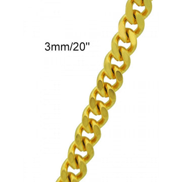 Stainless Steel 3mm Cuban Chain D94102