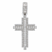 9912061 | 5.81 CTW 925 Silver Moissanite Rhodium Pendant