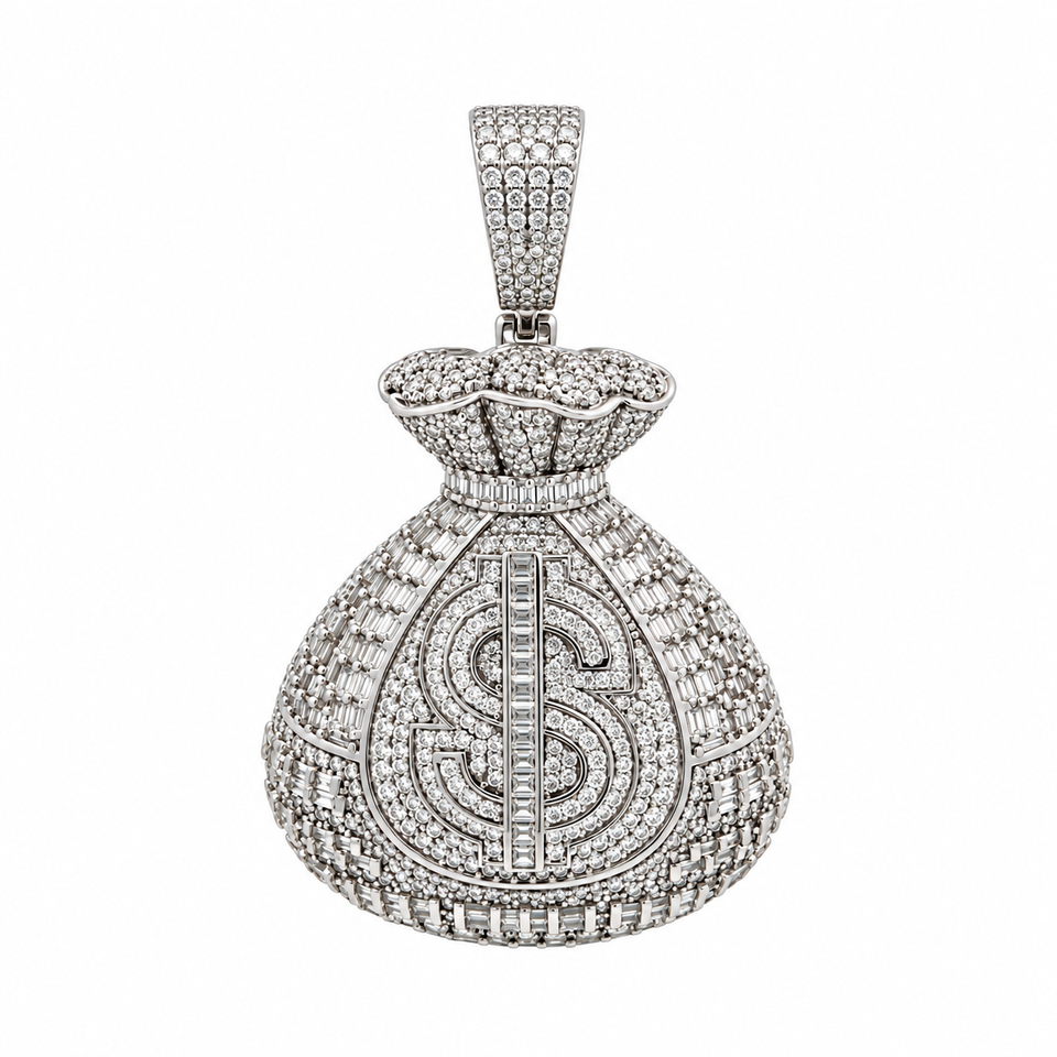 916941 | Brass Rhodium Pendant