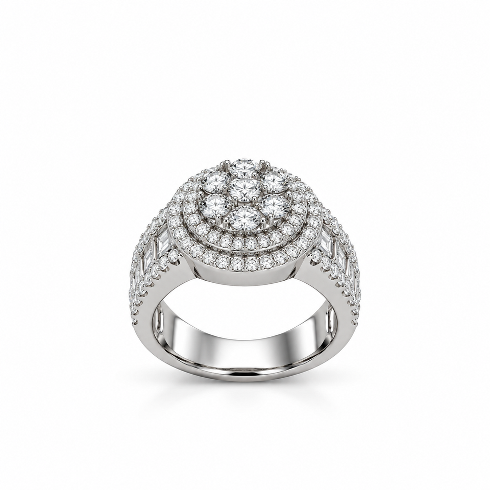 9911661 | 925 Moissanite Rhodium Ring