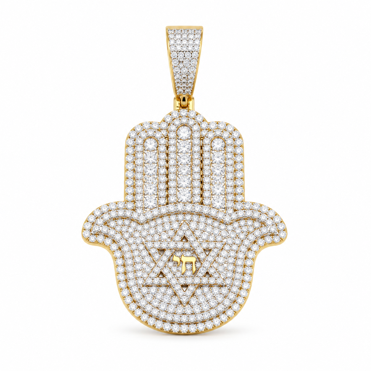 9912101 | 925 Silver Moissanite White Gold Pendant