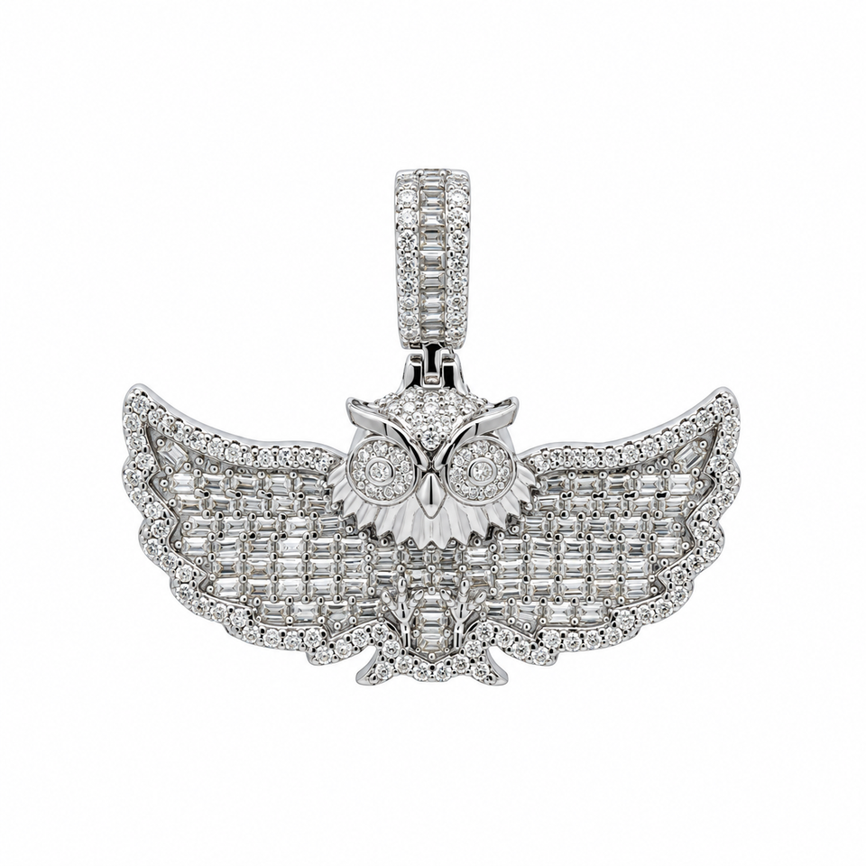 9912161 | 2.34 CTW 925 Silver Moissanite Rhodium Pendant