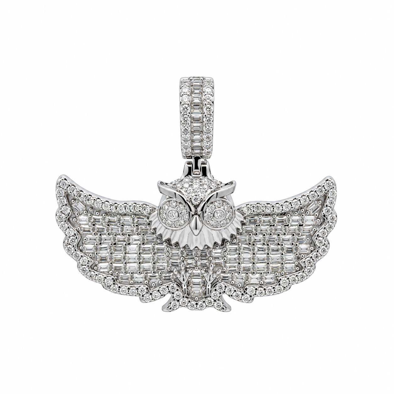 9912161 | 2.34 CTW 925 Silver Moissanite Rhodium Pendant