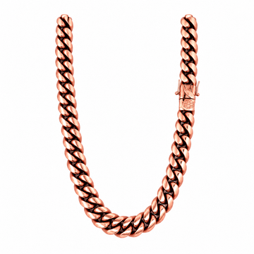 939965 | 12mm Steel Rose Gold Chain