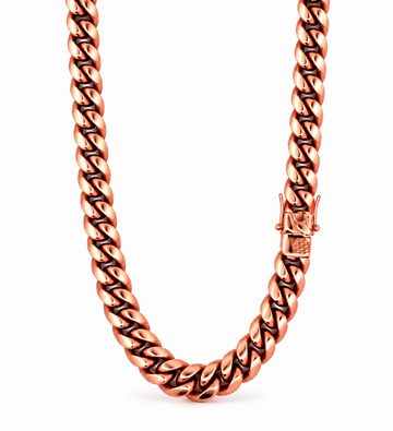 9310185 | 8mm Steel Rose Gold Chain