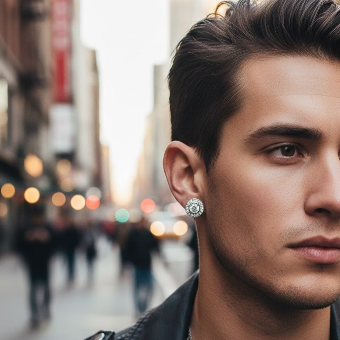 980371 | 1.144ctw VS/D 925 LGD Diamond Rhodium Earrings