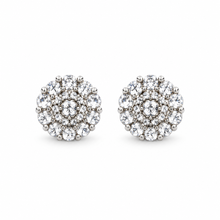 9100241 | 0.74 CTW Brass Moissanite Rhodium Earring
