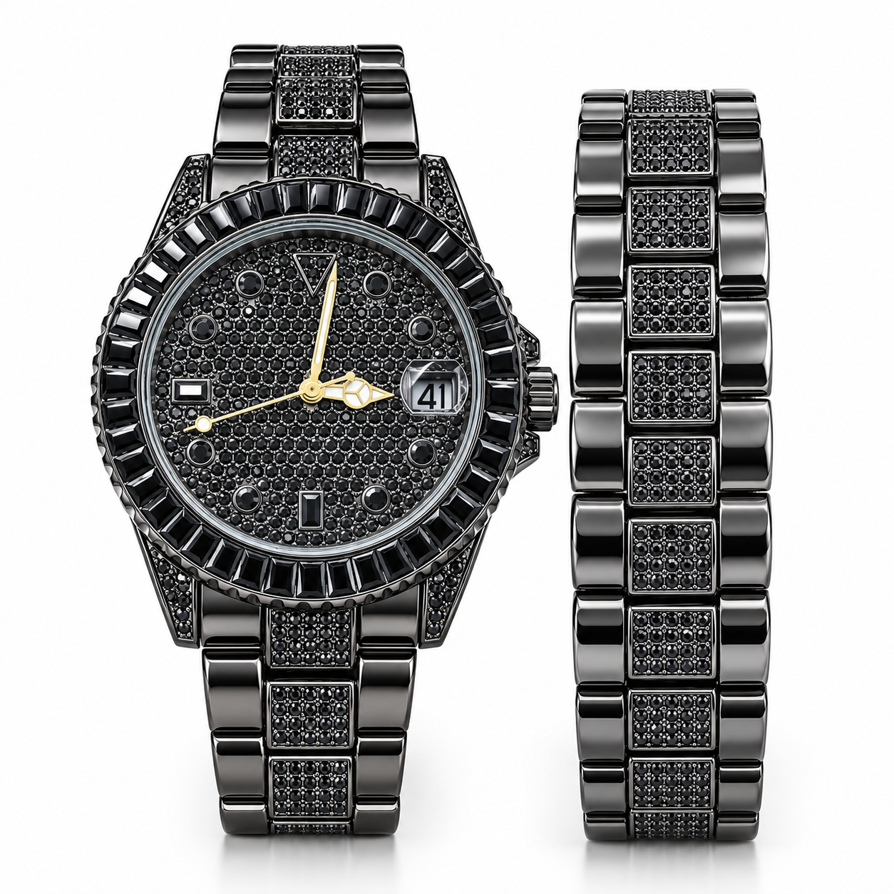 530923 | Ultra Bling Black Watch Set