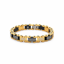 9312742 | Steel Moissanite Gold Bracelet