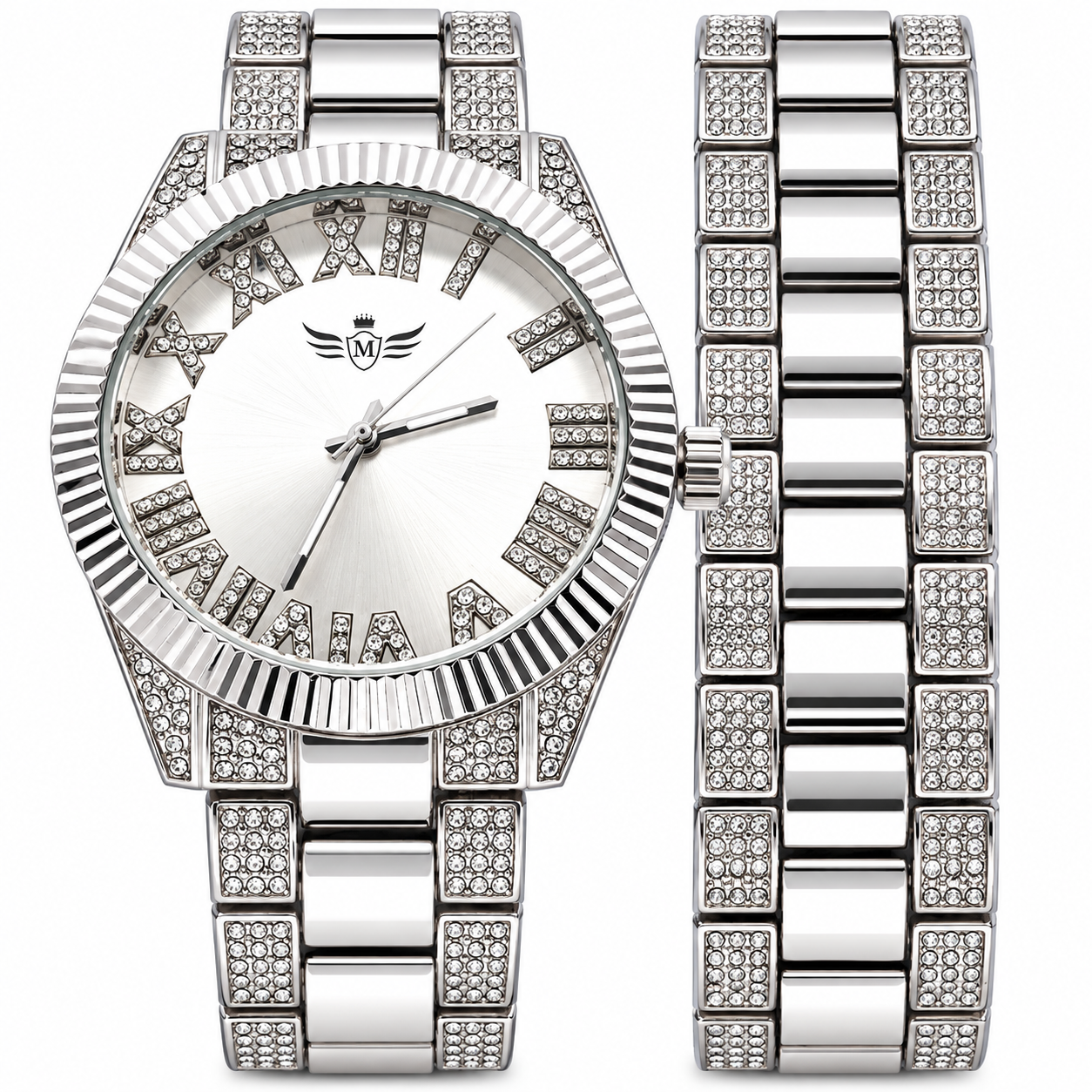 530631 | Ultra Bling Gold White MOP Watch Set