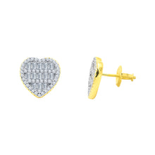 HEART-SHAPED MOISSANITE STUD EARRINGS |  994681