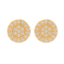GILDED 10K GOLD MOISSANITE EARRINGS I 980042