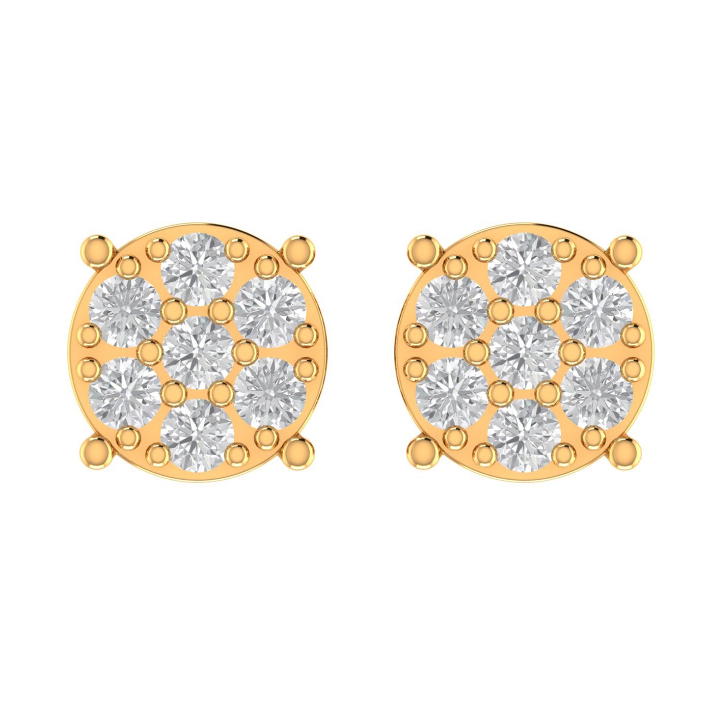 LARK 10K GOLD MOISSANITE EARRINGS I 980092