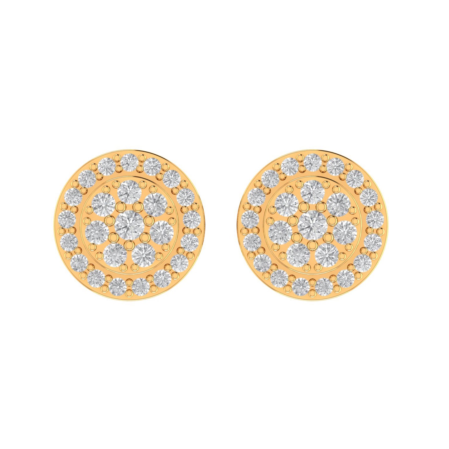 PALATIAL 10K GOLD MOISSANITE EARRINGS I 980012