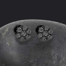 FUNKSTEP 1.00 CTW SILVER MOISSANITE ICED OUT EARRINGS I 992111