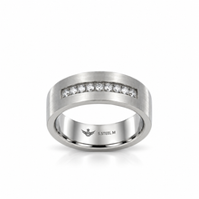9312421 | Steel Moissanite Rhodium Ring