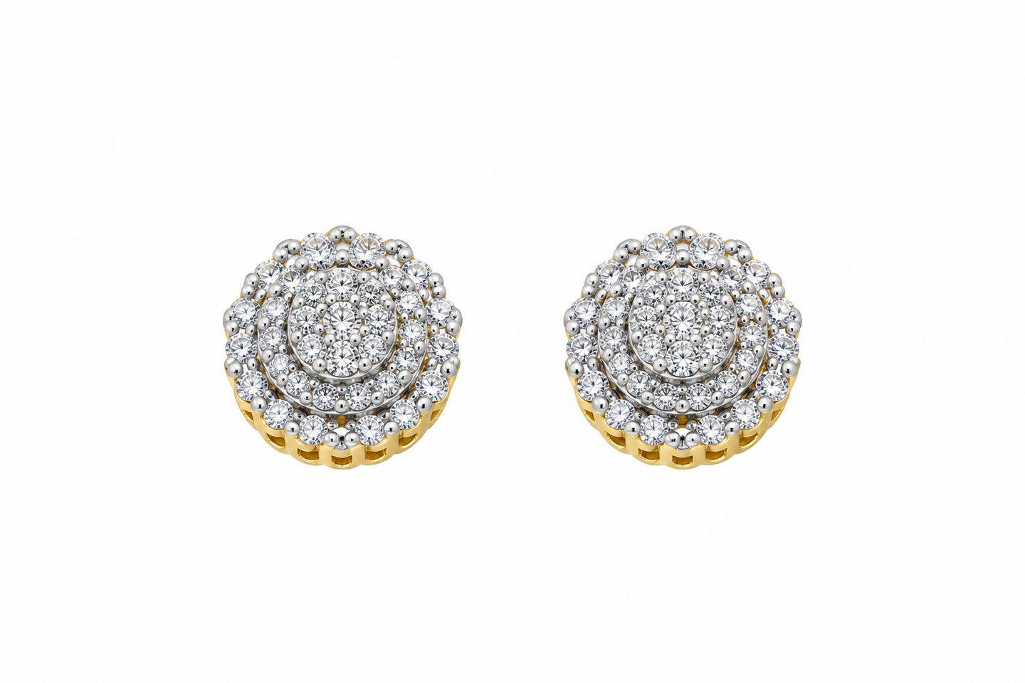 9911822 | 925 Moissanite Gold Earring