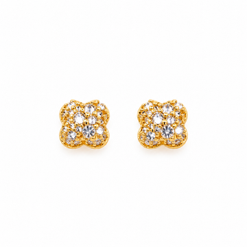 9100462 | 0.65 CTW Brass Moissanite Gold Earring