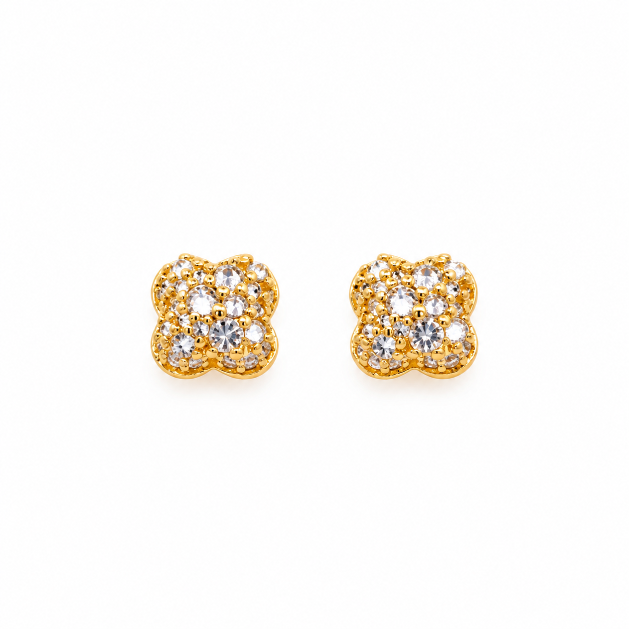 9100462 | 0.65 CTW Brass Moissanite Gold Earring