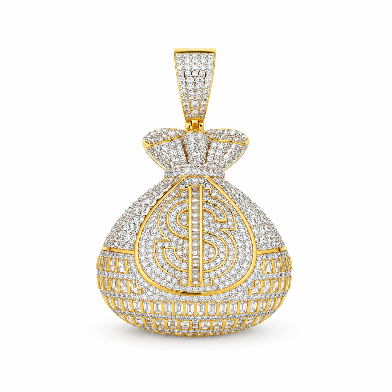 9912251 | 925 Silver Moissanite White Gold Pendant