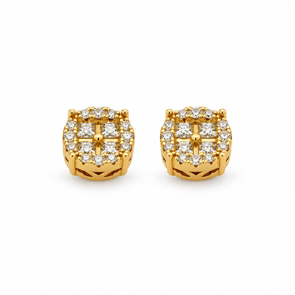 992192 | 925 Moissanite Gold Earring