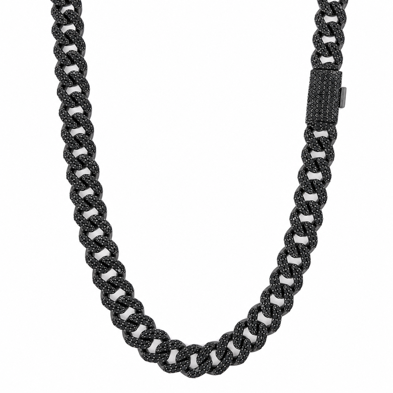 9211853 | 925 Silver Black 8mm 20" Stallion Chain