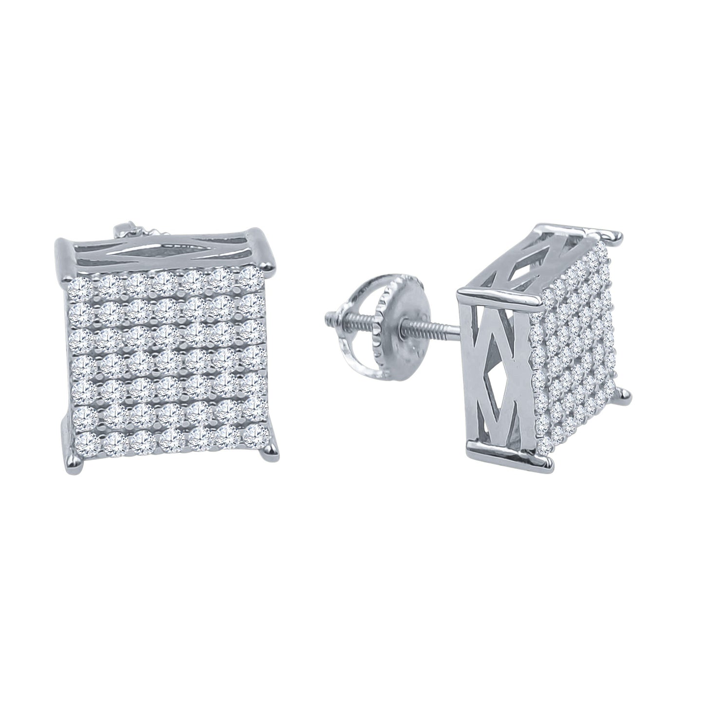 RAFFISH SILVER MOISSANITE EARRINGS I 992171