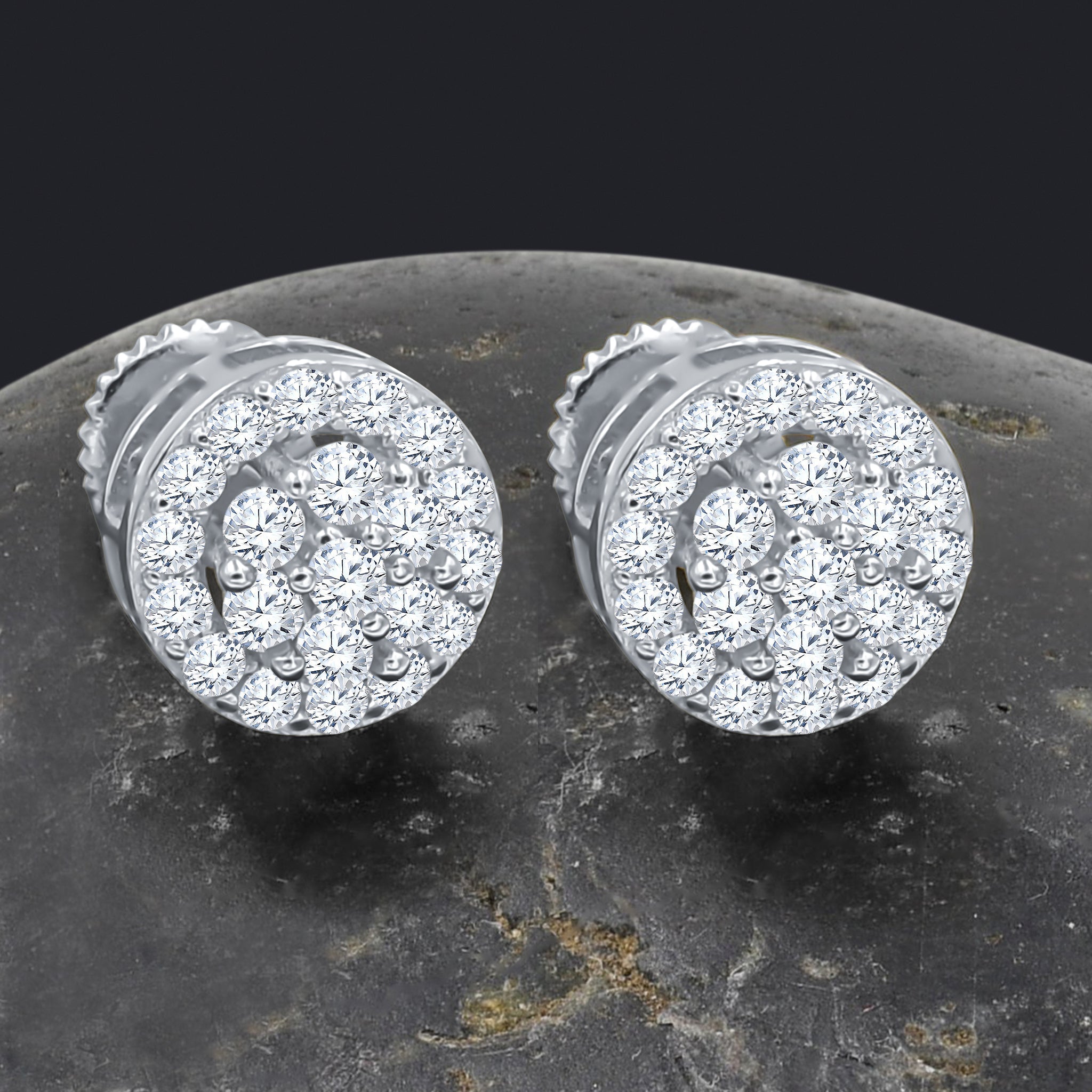 AMPLEXUS SILVER MOISSANITE EARRINGS I 993861