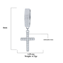 ANGELIC SILVER MOISSANITE EARRINGS I 991771