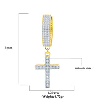 ANGELIC SILVER MOISSANITE EARRINGS I 991771