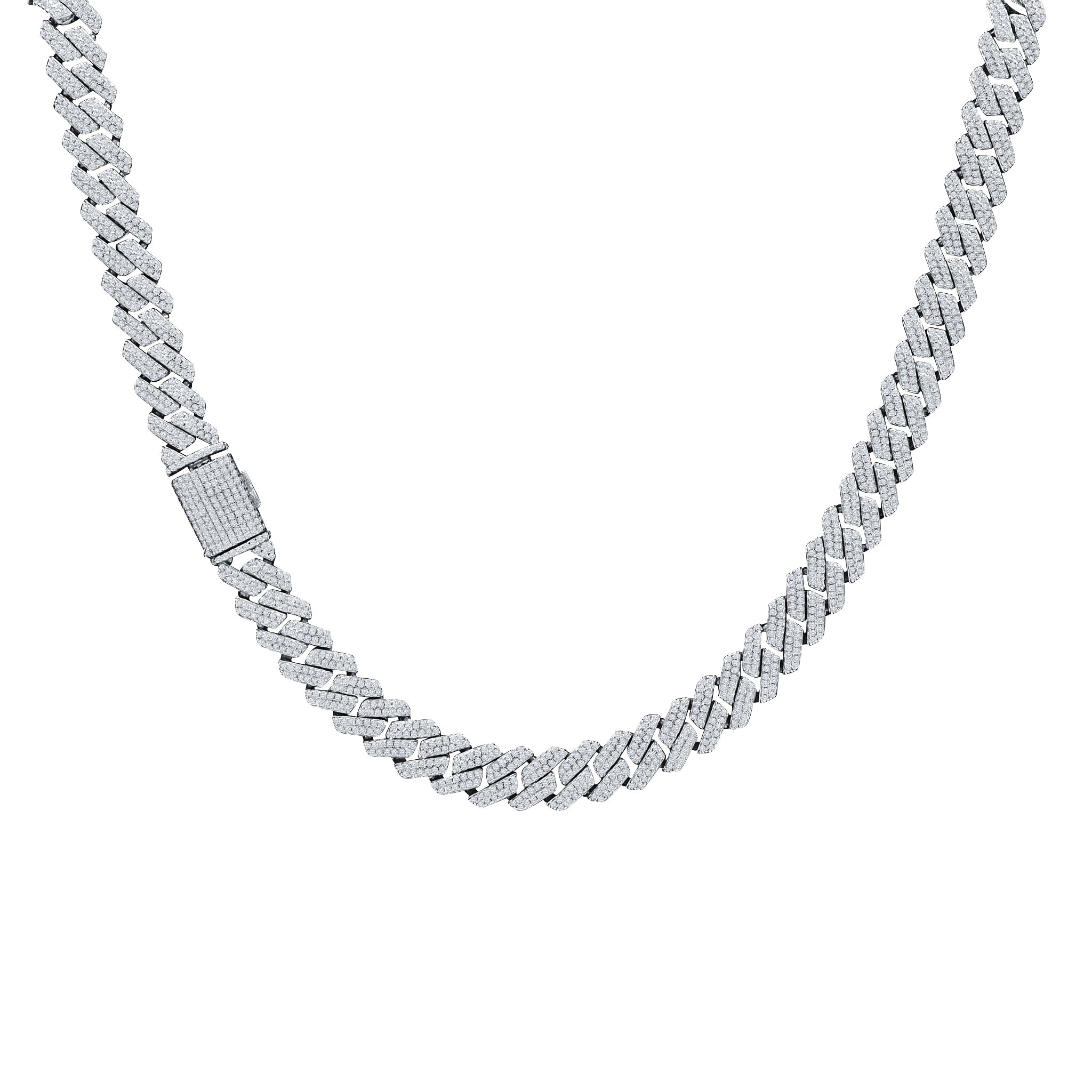 OPULENT 10MM 925 MOISSANITE CUBAN CHAIN  | 991041