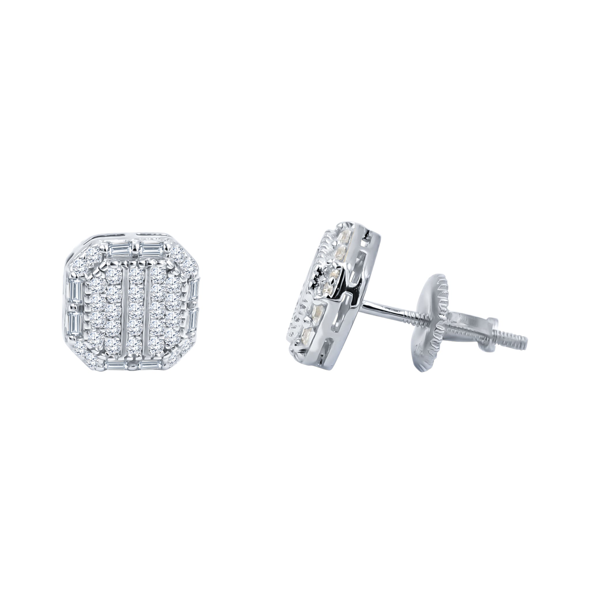 SALUBRITY SILVER MOISSANITE EARRINGS |  991651