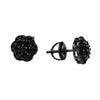 ONYX FLORALS STERLING SILVER EARRINGS  | 9219683